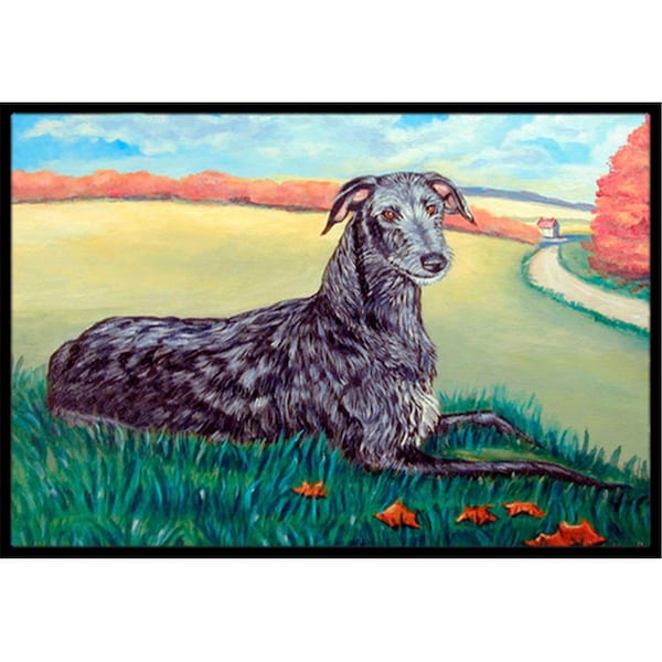 Carolines Treasures 18 x 27 in. Scottish Deerhound Indoor Outdoor Doormat 7521MAT - main
